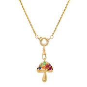 Mushroom Pendant with Pearls in 18K Gold | Colette Jewelry