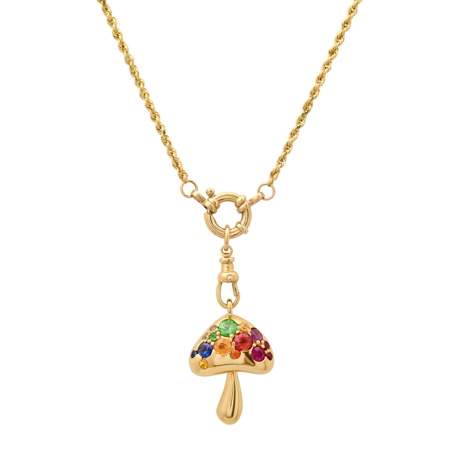 Mushroom Pendant with Pearls in 18K Gold | Colette Jewelry
