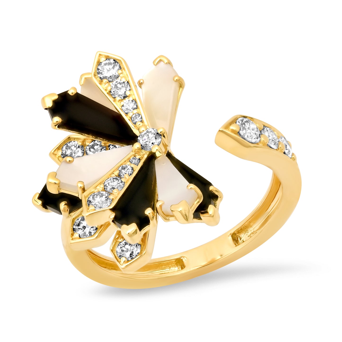 Penacho Fan Ring 18K Gold 4 Combinations Colette Jewelry