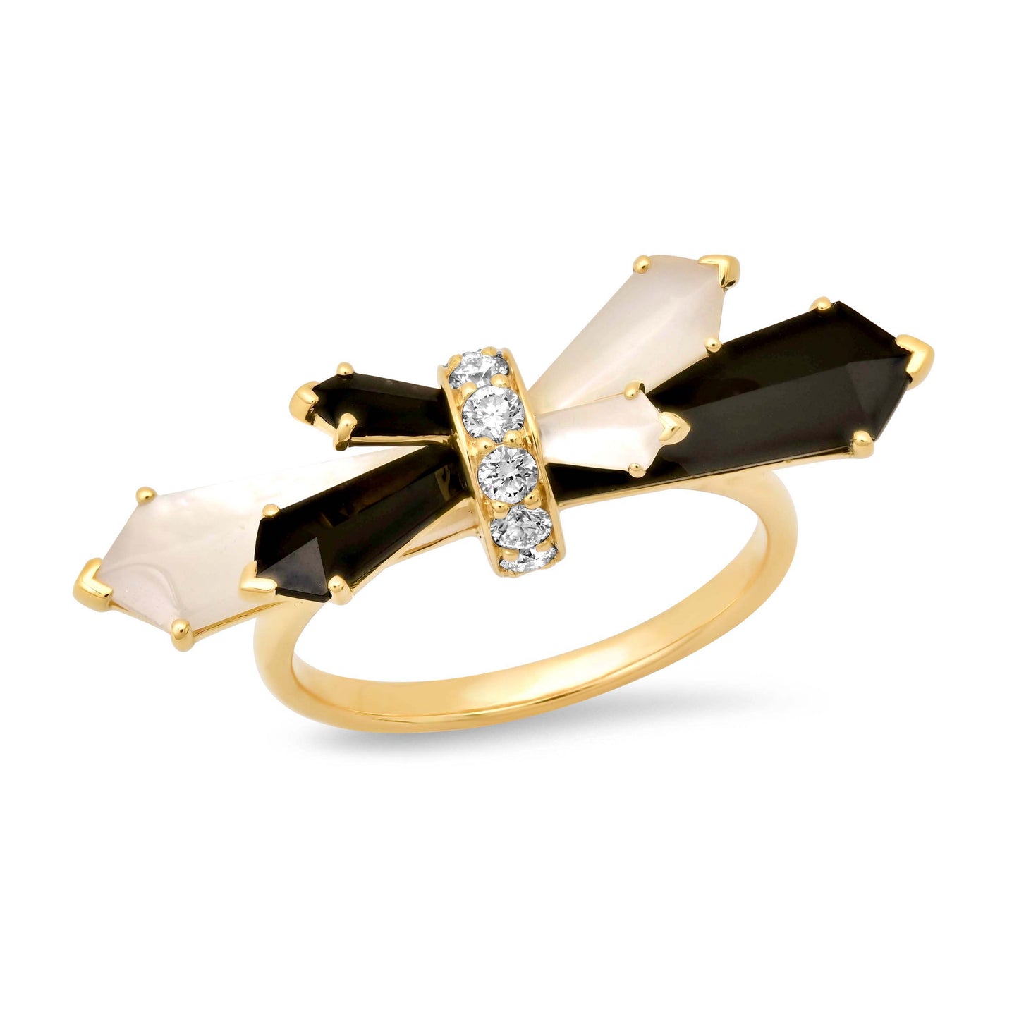 Penacho Mini Fan Ring – 3 Combinations | 18K Gold | Colette Jewelry