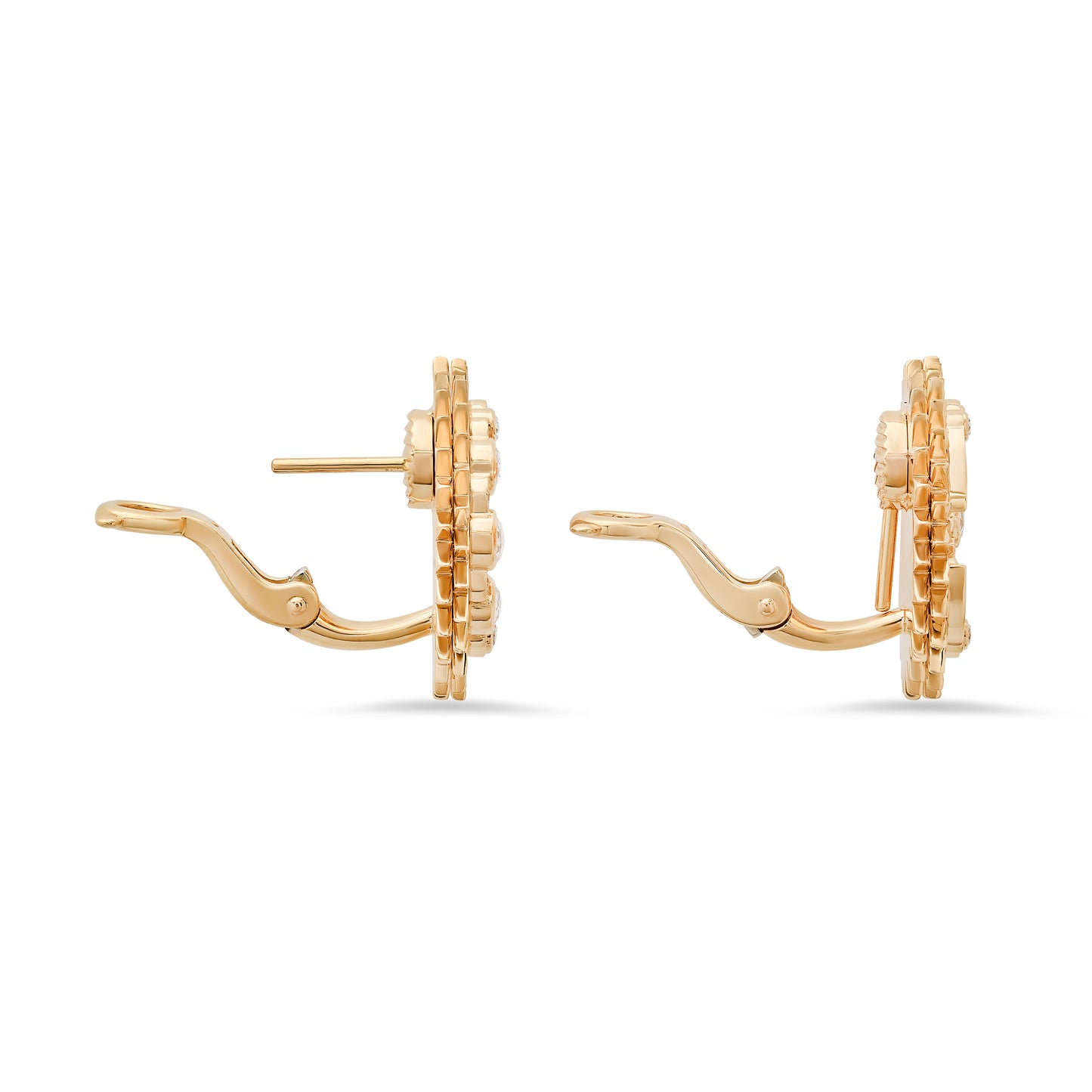 Cosmos Disk Earrings | Guilloché 18K Gold | Galaxia | Colette Jewelry