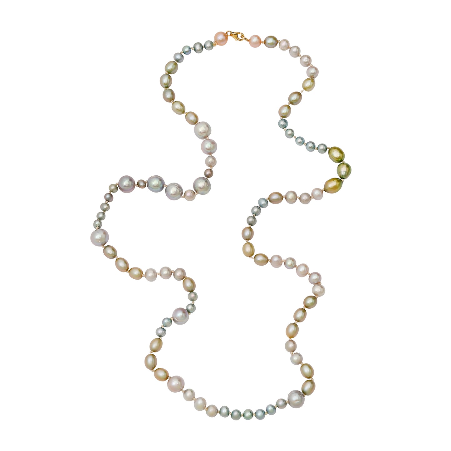 Medium Sea Pearls Necklace — 18K Gold & Freshwater Pearls | Colette Jewelry
