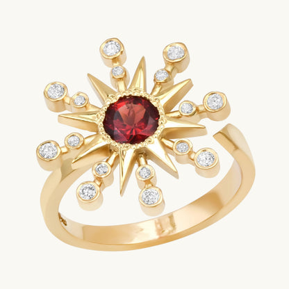 Star Ring with Birthstones — Colette Jewelry