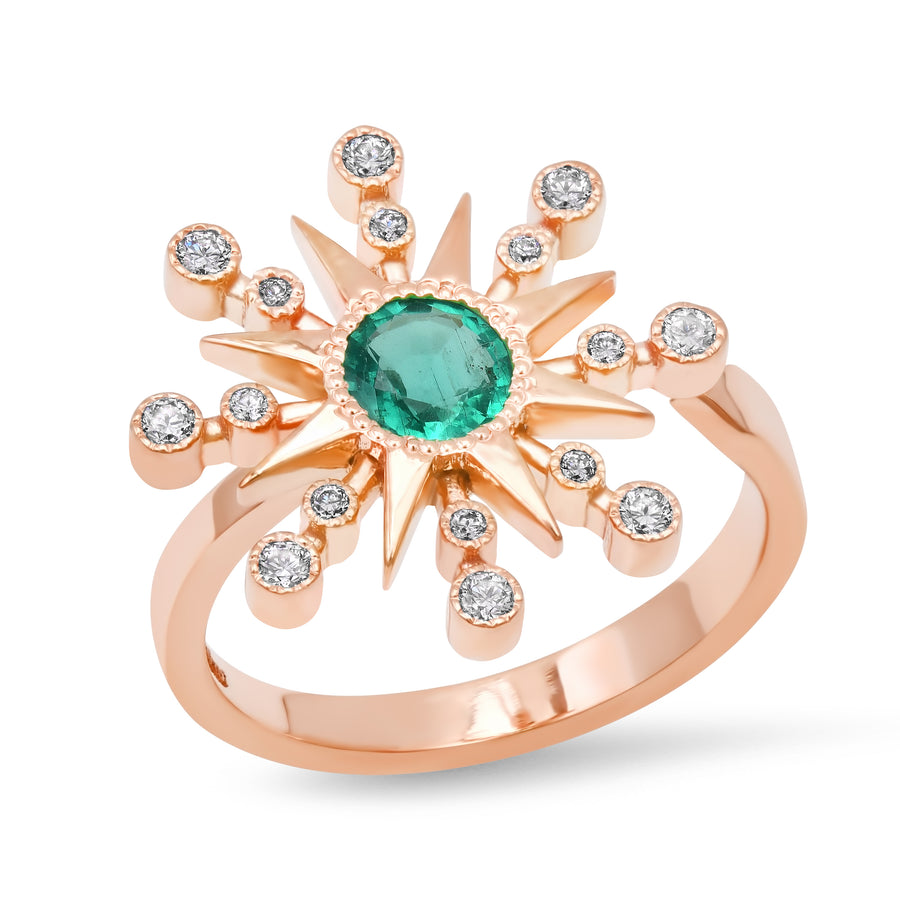 Colette Star Ring - with 12 Birthstones