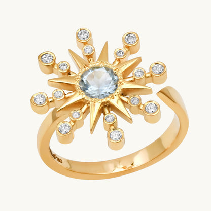 Star Ring with Birthstones — Colette Jewelry