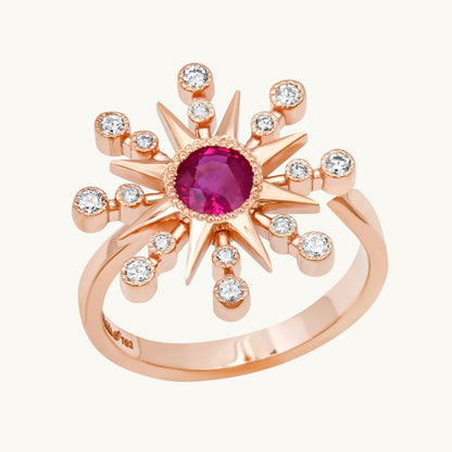 Star Ring with Birthstones — Colette Jewelry