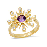 Colette Star Ring - with 12 Birthstones