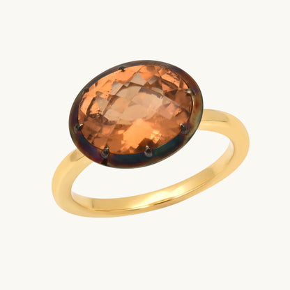 ANIS Gomita Violeta Ring in 18K yellow gold with tourmaline — Colette Jewelry