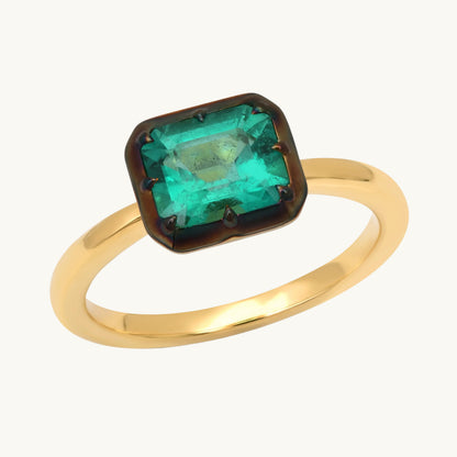 ANIS Emerald Essence Ring (S) in 18K yellow gold — Colette Jewelry