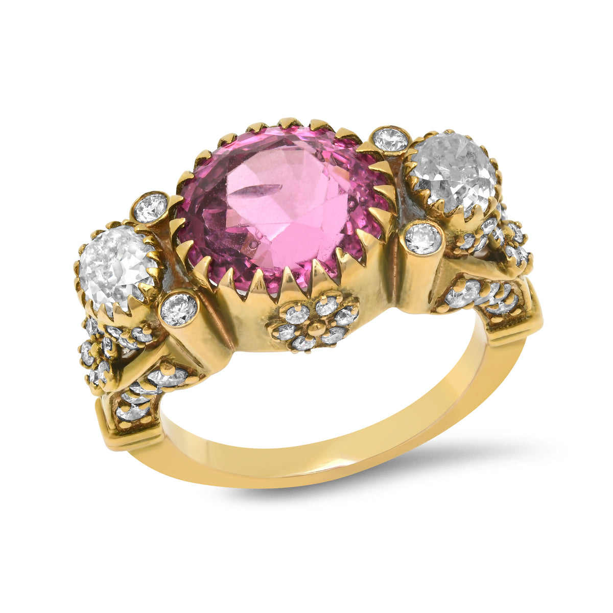 Delfina Ring in 18K Yellow Gold with Rubellite Tourmaline | Colette Jewelry