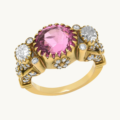 ANIS Delfina Ring in 18K yellow gold with white diamond — Colette Jewelry