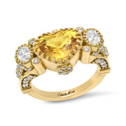 Yellow Sapphire Empire Ring in 18K Gold | Colette Jewelry