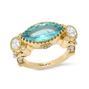 Apatite Empire Ring in 18K Gold | Colette Jewelry