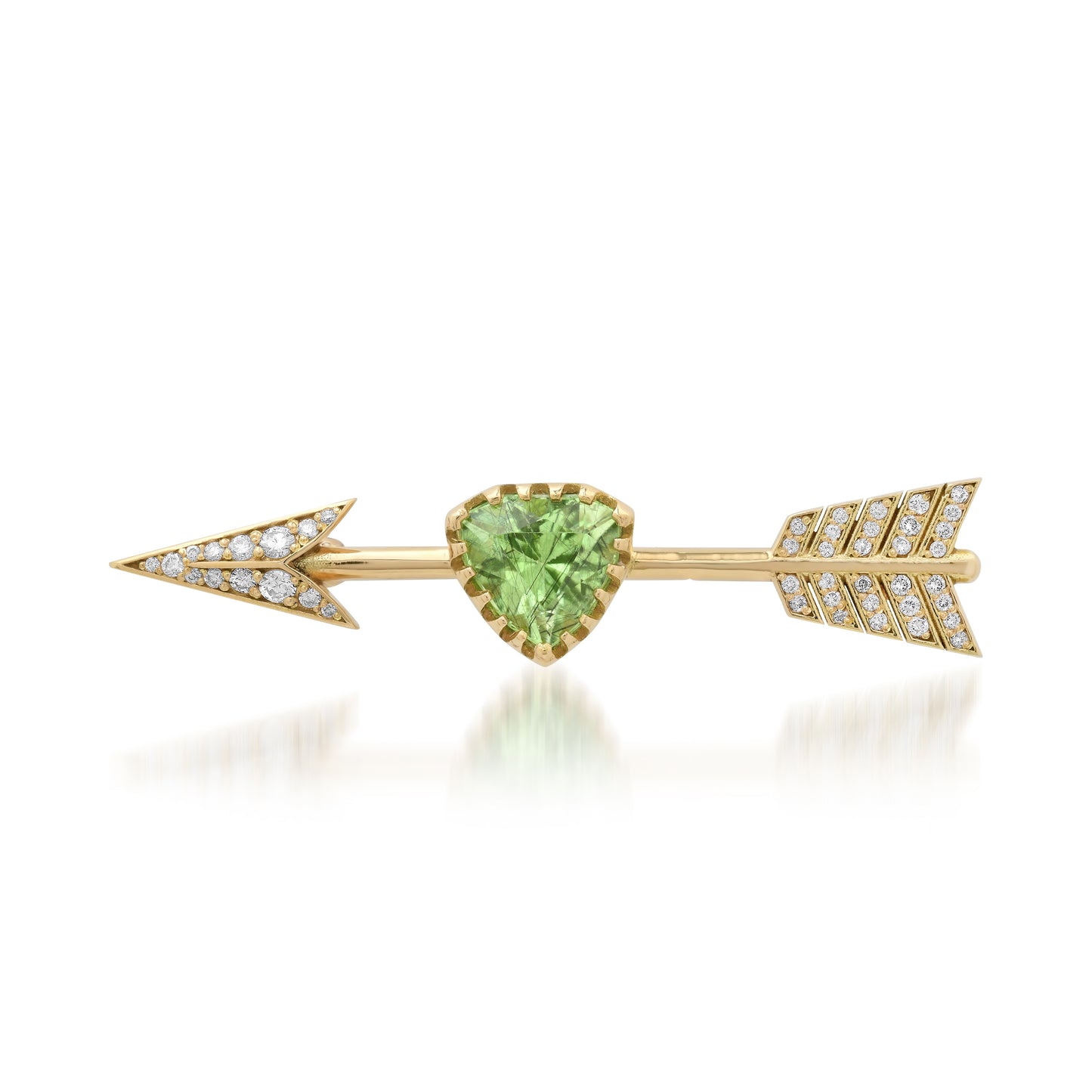 Cupid's Arrow Flechazo Brooch in 18K Gold | Colette Jewelry