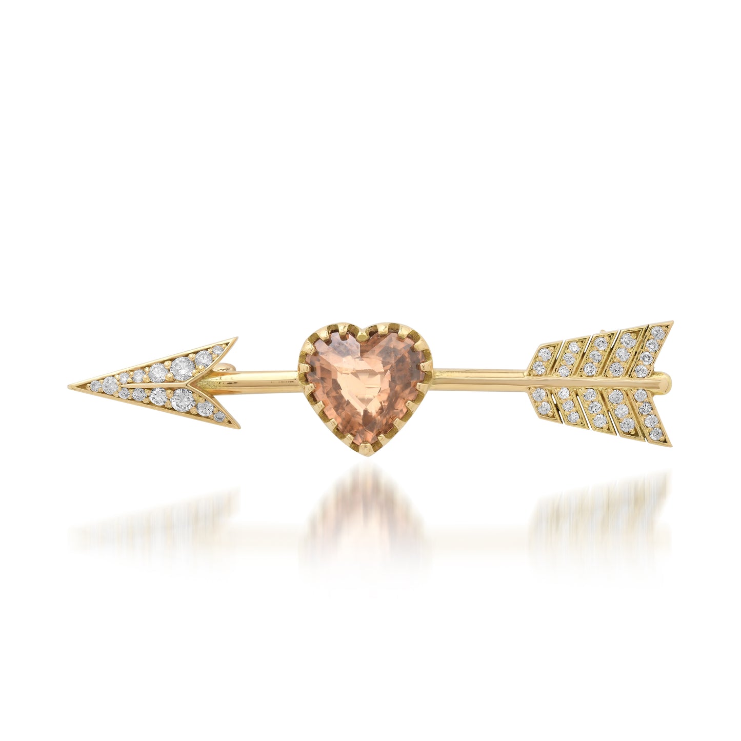 Tourmaline Brown Brooch in 18K Gold | Colette Jewelry