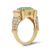 Emerald Empire Ring – 18K Gold & Colombian Emerald | Colette Jewelry