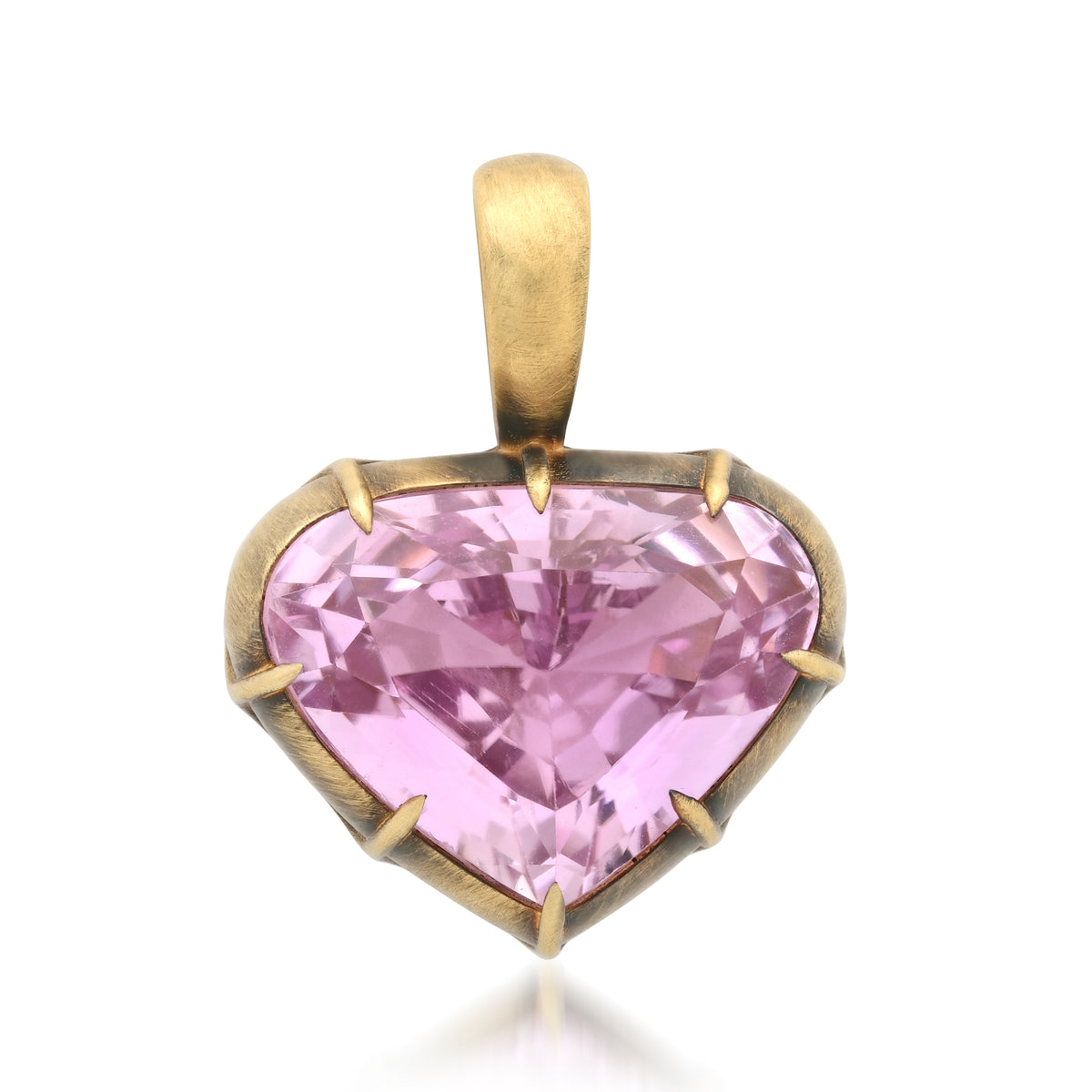 Blush Heart Pendant – 18K Gold & AAA Morganite | Colette Jewelry