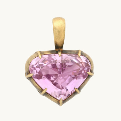 ANIS Agar Charm Pendant in 18K yellow gold with morganite — Colette Jewelry