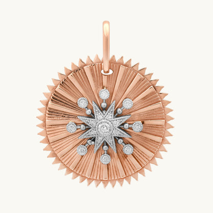 La Estrella Galaxia Pendant with white diamond — Colette Jewelry