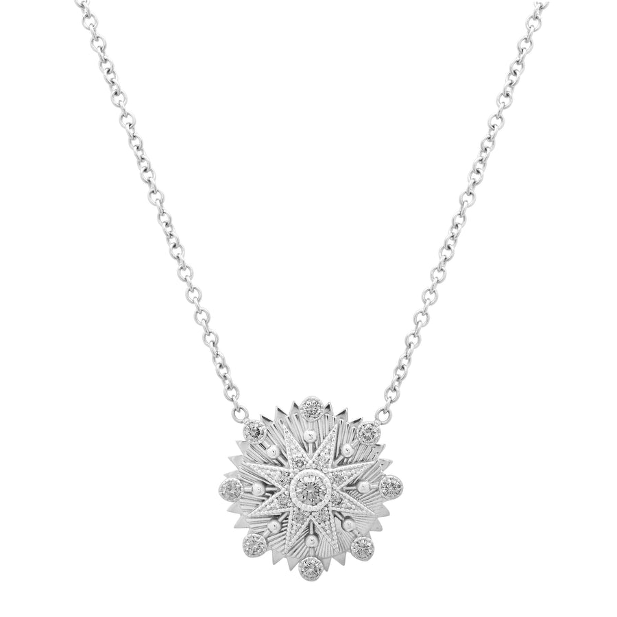 Cosmos Disk Guilloché Pendant