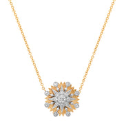 Cosmos Disk Guilloché Pendant