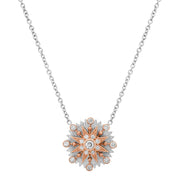 Cosmos Disk Guilloché Pendant