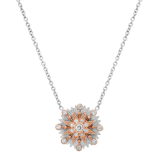 Cosmos Disk Guilloché Pendant