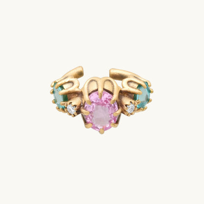 ANIS Destello Ear Cuff in 18K yellow gold with sapphire — Colette Jewelry