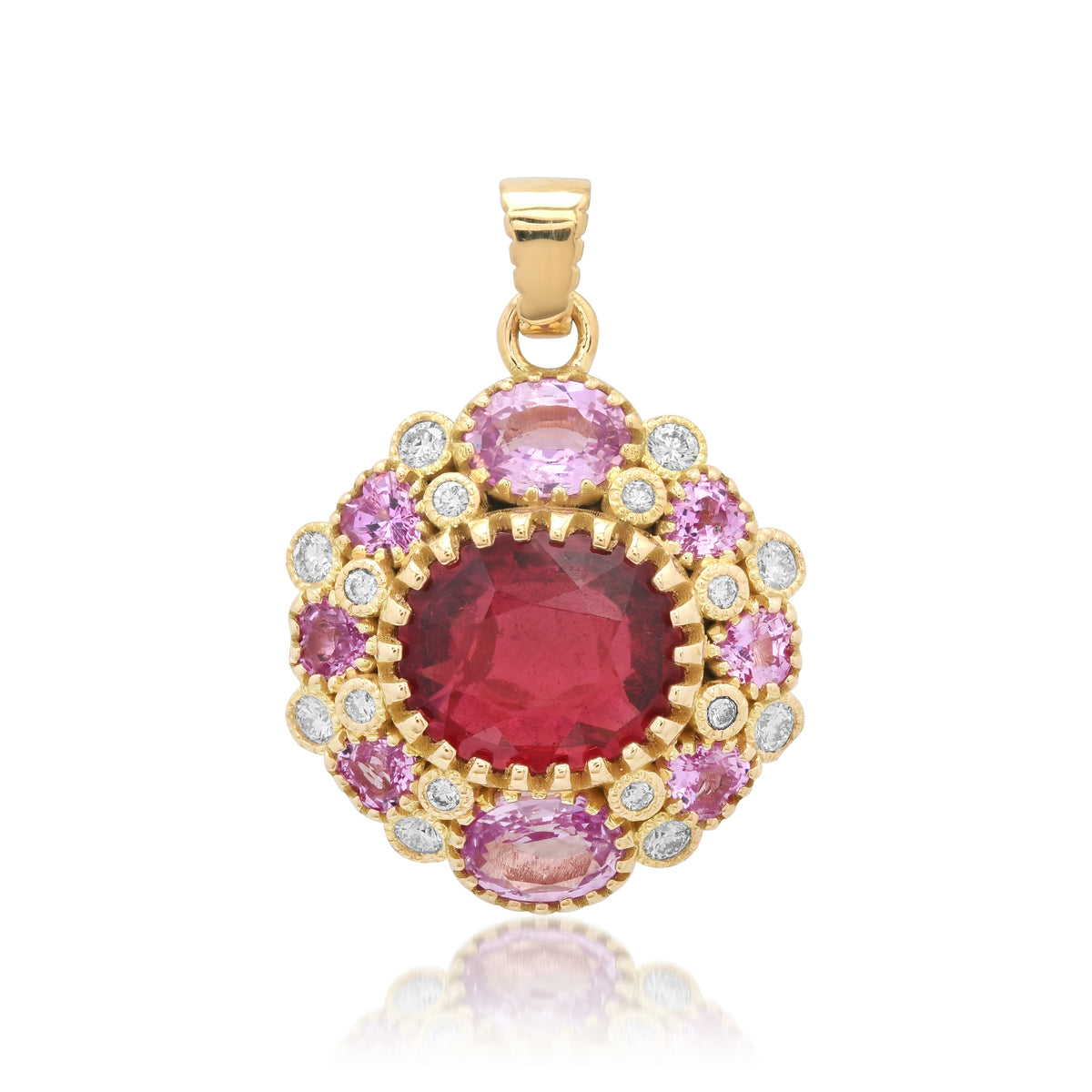 ANIS Lagrimitas Pendant in 18K yellow gold with white diamond — Colette Jewelry