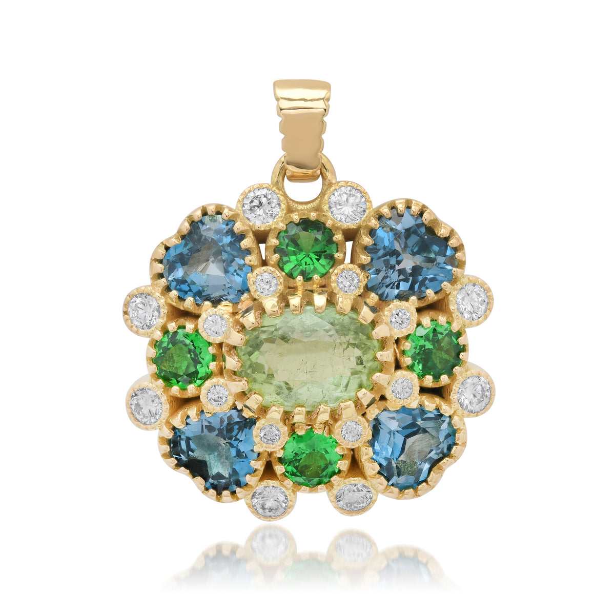 ANIS Lagrimitas Pendant in 18K yellow gold with white diamond — Colette Jewelry