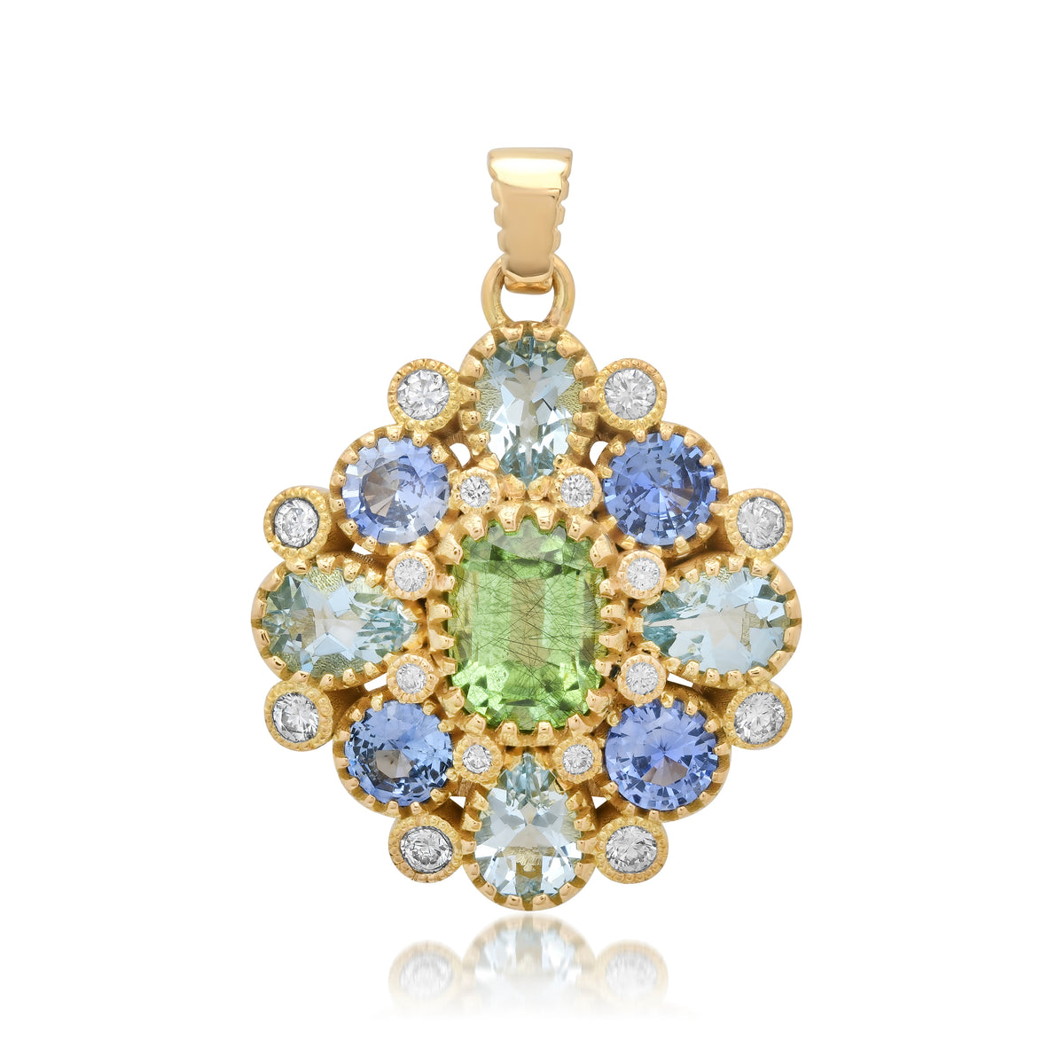 ANIS Lagrimitas Pendant in 18K yellow gold with white diamond — Colette Jewelry