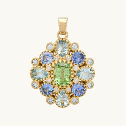 ANIS Lagrimitas Pendant in 18K yellow gold with white diamond — Colette Jewelry