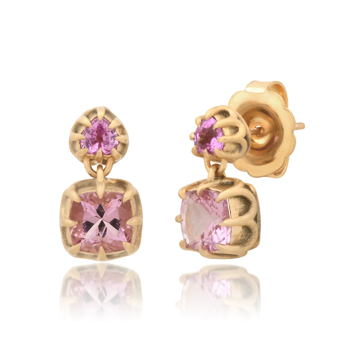 ANIS Gotitas Earrings in 18K yellow gold with sapphire — Colette Jewelry