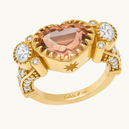 ANIS Paloma Ring in 18K yellow gold with white diamond — Colette Jewelry