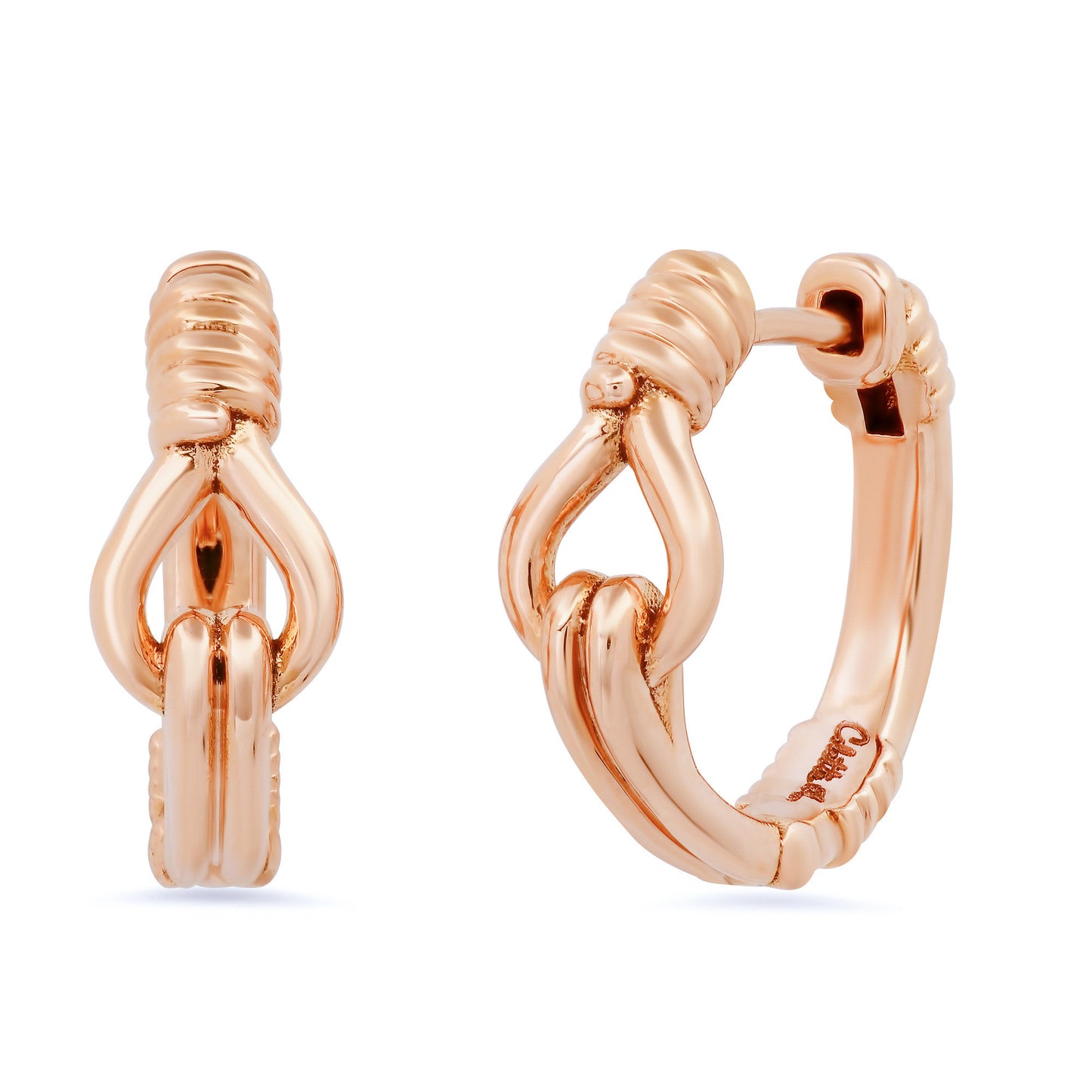 Toi et Moi Mini Hoops in 18K Gold — Three Color Variations | Colette Jewelry