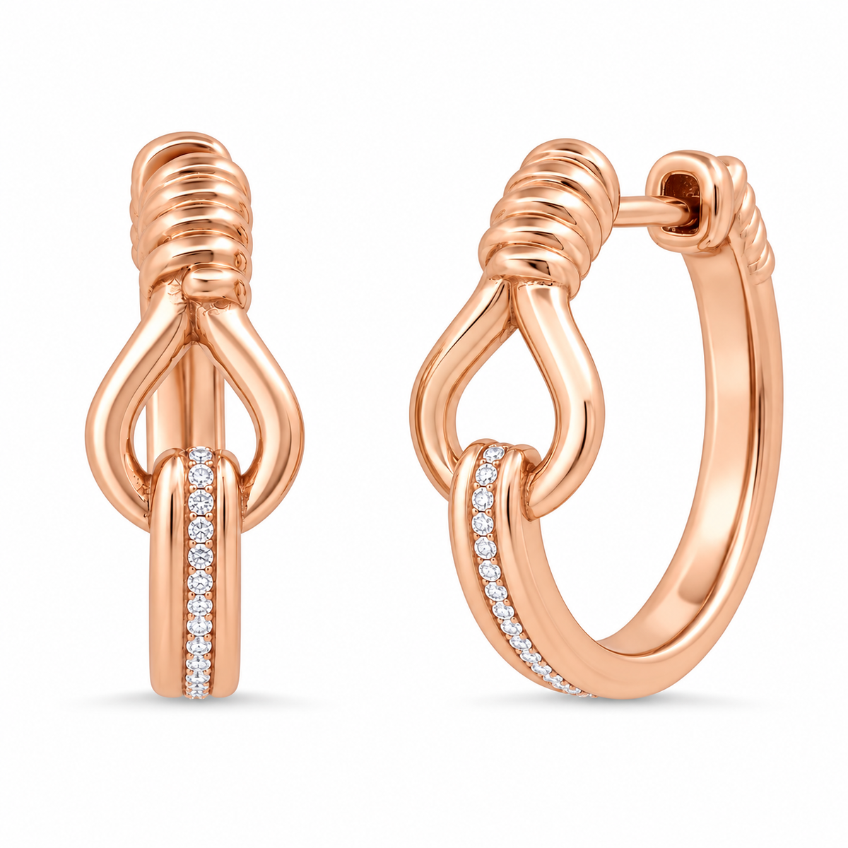 TOI ET MOI Mini Diamond Hoops | Colette Jewelry