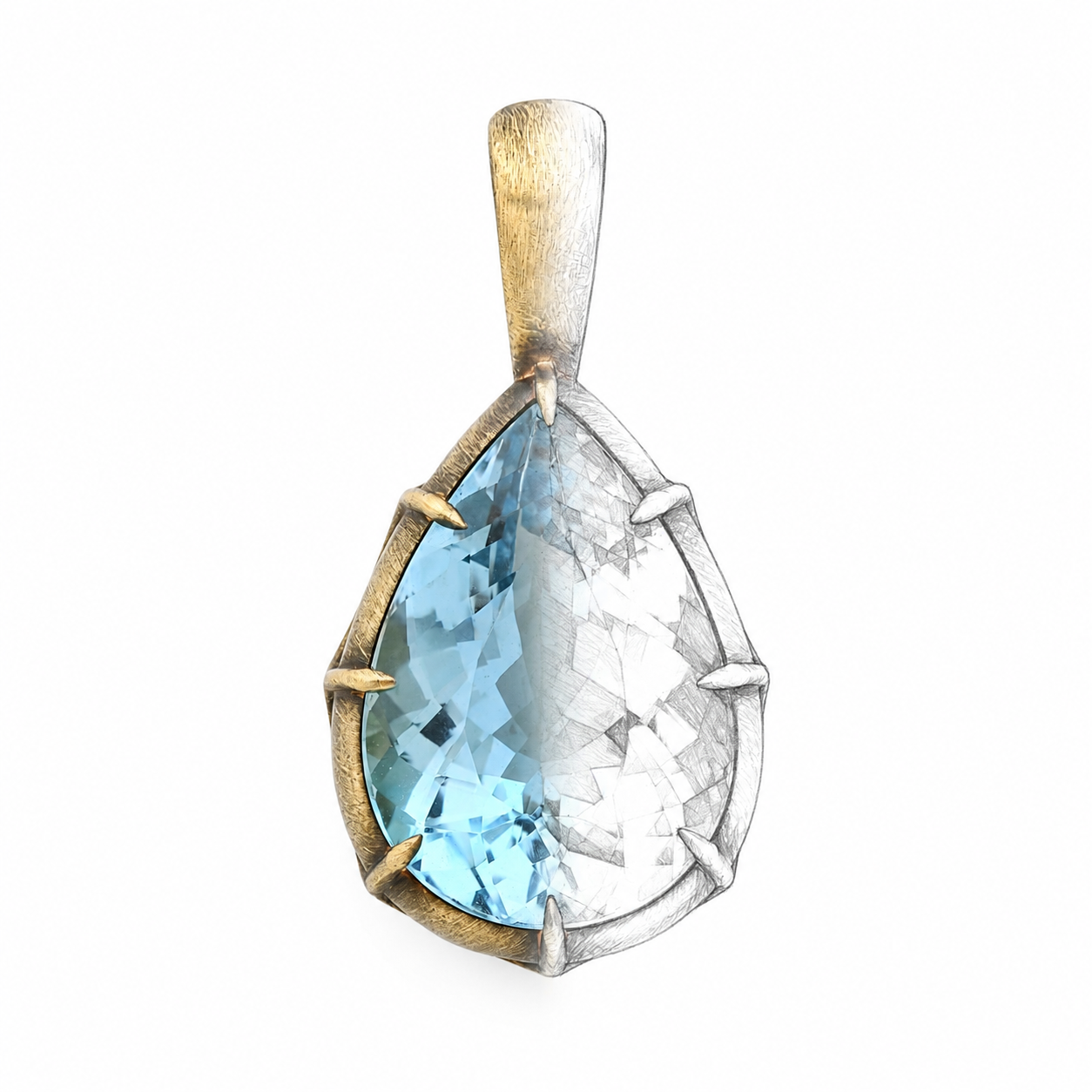 ANIS Aquamarine Charm Pendant | Colette Jewelry