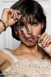Anis Antique Necklace 30ctw | 18K Gold Diamond Choker | Colette Jewelry