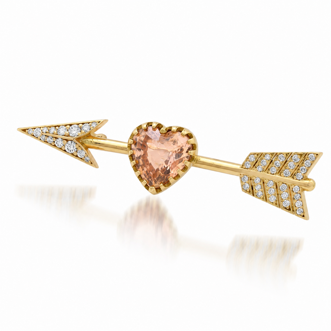 Tourmaline Brown Brooch in 18K Gold | Colette Jewelry