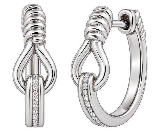 TOI ET MOI Mini Diamond Hoops | Colette Jewelry