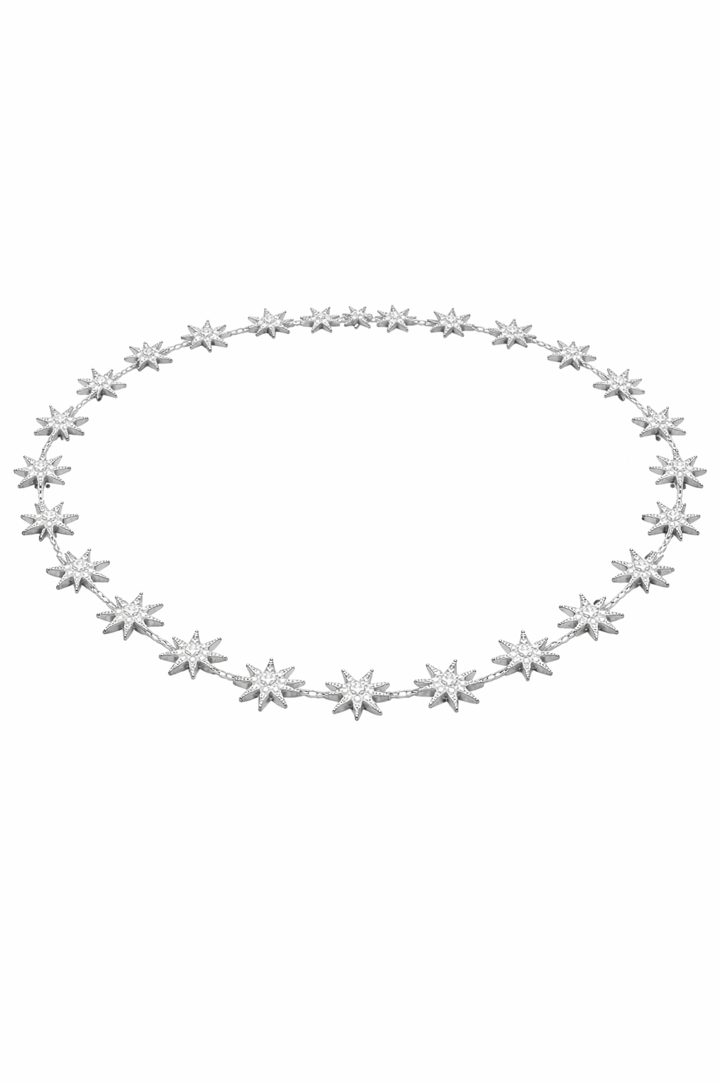 Infinity Glow Star Necklace | 18K White Gold & Diamond Necklace | Colette Jewelry