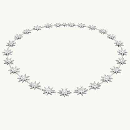 Infinity Glow Star Necklace in 18K gold with white diamond — Colette Jewelry