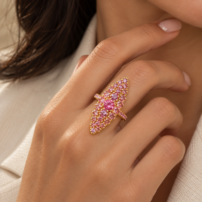 LES CHEVALIÈRES Jeanne d'Arc Marquise Ring | Colette Jewelry