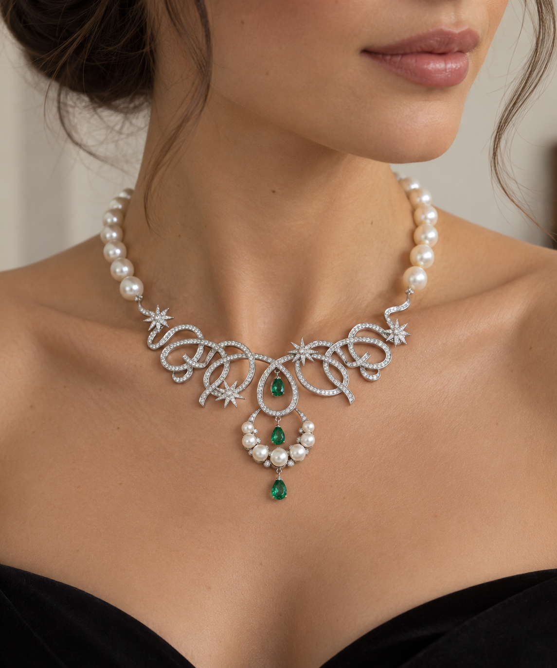 GALAXIA Moon Pearl Necklace | Colette Jewelry