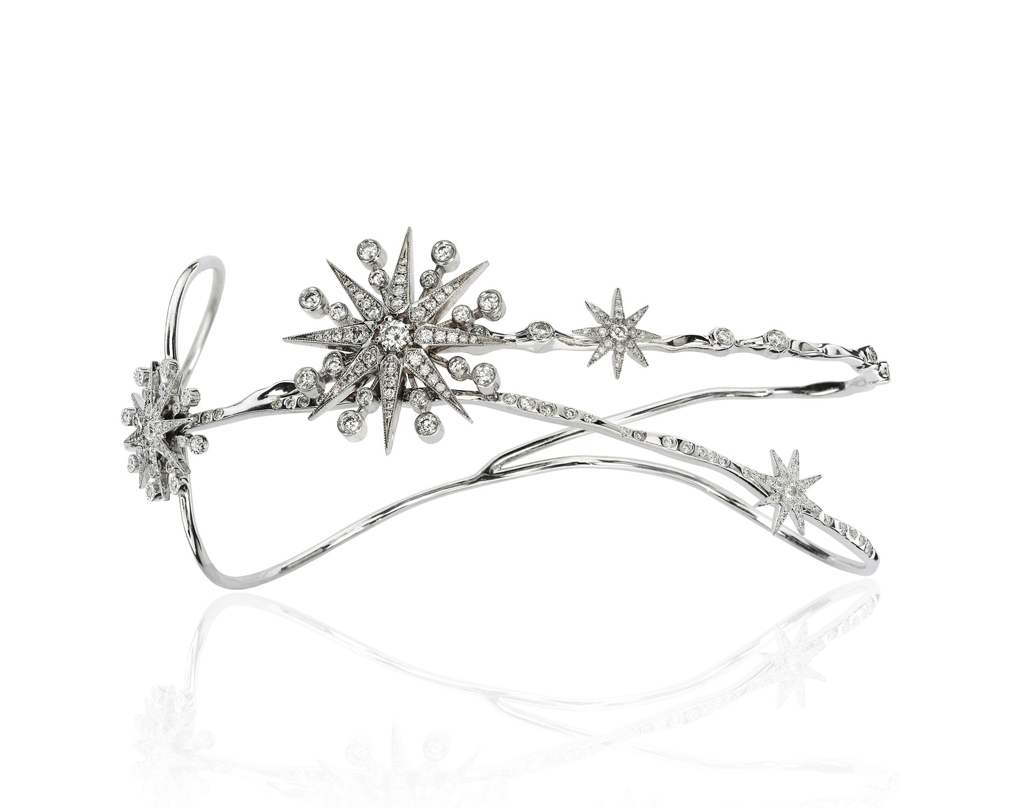 Star Hand Installation Ring Set 18K Gold Diamonds Colette Jewelry