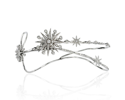 Star Hand Installation Ring Set 18K Gold Diamonds Colette Jewelry