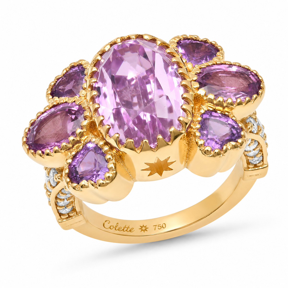 Anali Ring – Orchid Bloom Ring in 18K Gold | Colette Jewelry