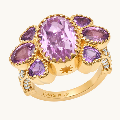 ANIS Anali Ring in 18K gold with white diamond — Colette Jewelry