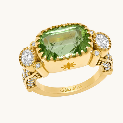 ANIS Anita Ring in 18K yellow gold with white diamond — Colette Jewelry