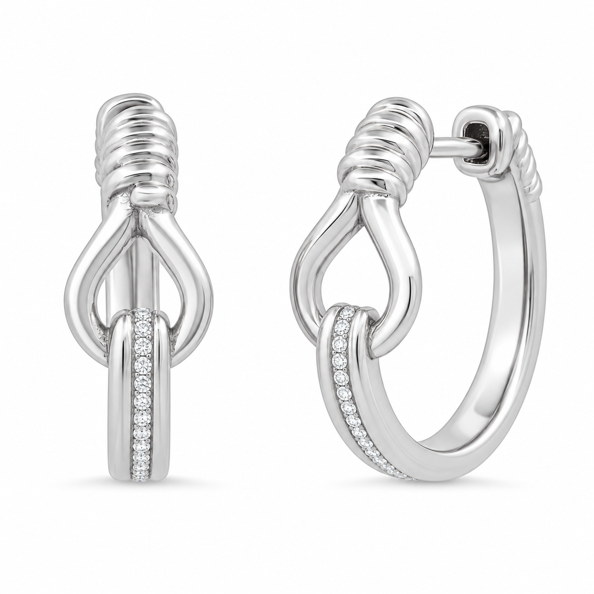 TOI ET MOI Mini Diamond Hoops | Colette Jewelry